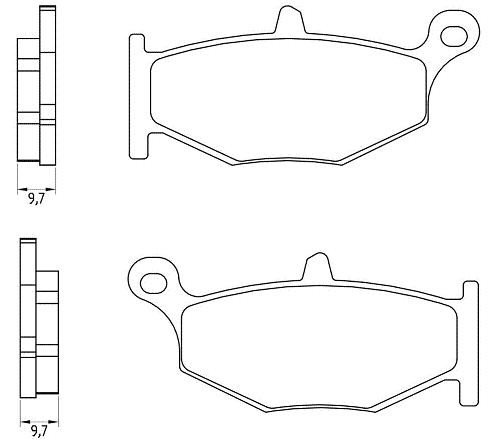 Гальмівні колодки BRENTA FT 3131 (FA419)