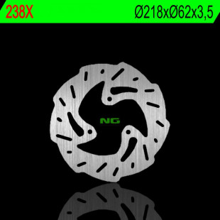 Тормозной диск NG задний DERBI 50/125, GAS GAS 125/450 (218X62X3,5MM) (3X10,5MM) NG238X