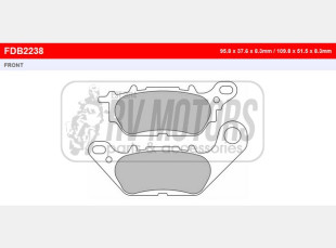 Тормозные колодки FERODO FDB2238AG