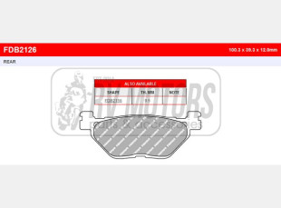 Тормозные колодки FERODO FDB2132EF