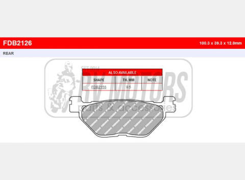 Тормозные колодки FERODO FDB2132EF