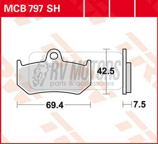 Гальмівні колодки TRW LUCAS MCB797SH