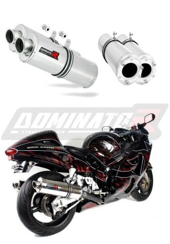Прямоток Suzuki GSX-R 1300 Hayabusa 1999 - 2007 DOMINATOR овальный