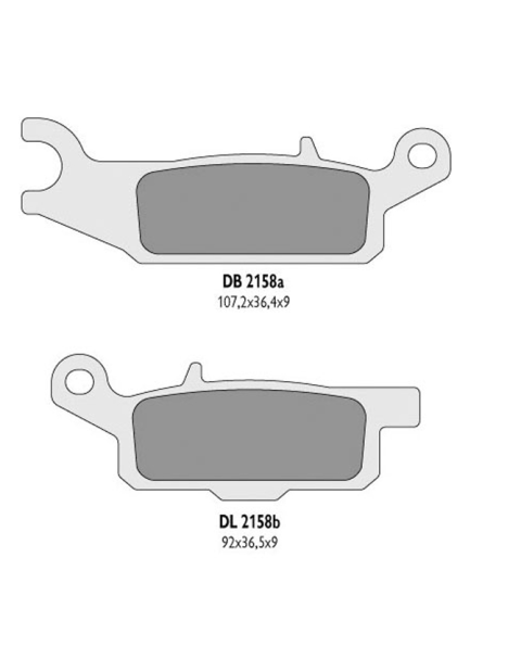 Тормозные колодки DELTA BRAKING DB2158OR-D (FA446)