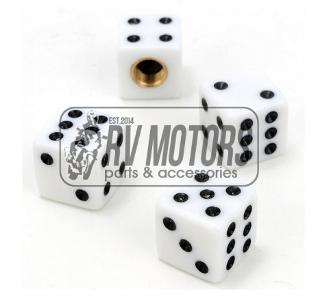 Колпачки ниппеля кубики белые