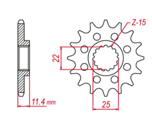 Приводная звезда KTM LC4 400/600/620/640/690 GROSSKOPF 125214G (JTF1902.14)