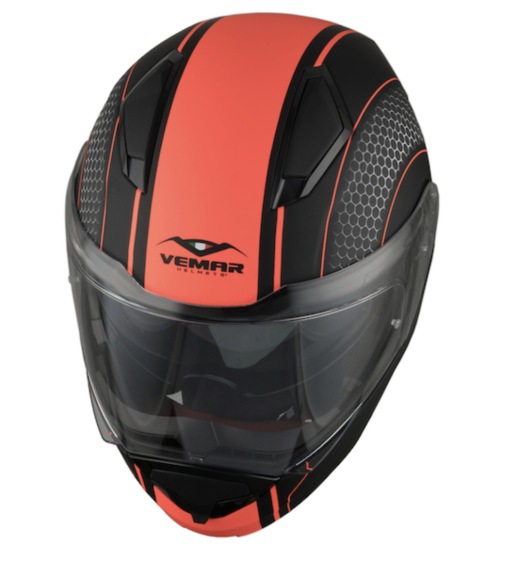 Шолом модуляр Vemar Sharki Hive Orange. Розмір S.