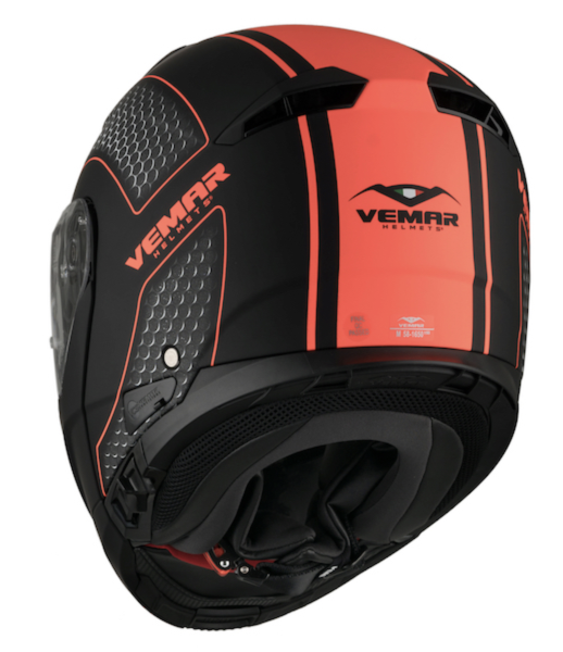 Шолом модуляр Vemar Sharki Hive Orange. Розмір S.