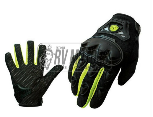 Рукавички SCOYCO MC-29 чорний/салатовий
