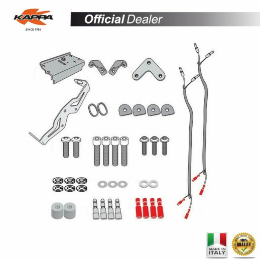 Адаптер для встановлення бічних кріплень кофра Kappa TE1165K без центрального стелажу 1165KITK