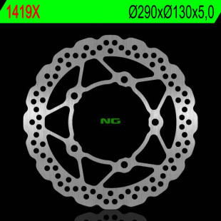 Тормозной диск NG передний KAWASAKI EX 250/300R NINJA 12-17, KLE 250/300 VERSYS 17-18, Z 300 15-17 (290X130X5) NG1419X