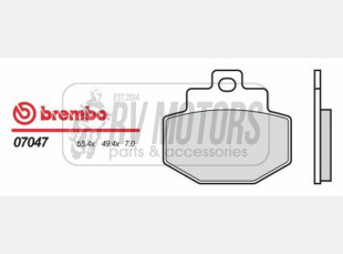 Тормозные колодки BREMBO BRM 07047XS