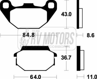 Тормозные колодки SBS 154MS