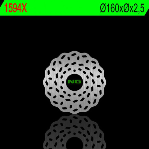 Тормозной диск NG задний BETA EVO 125/200/250/300 09-18 (160X2,5MM) (4X6,0MM) NG1594X