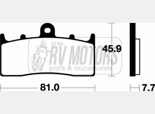 Гальмівні колодки SBS 743HF