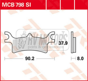 Тормозные колодки TRW LUCAS MCB798SI