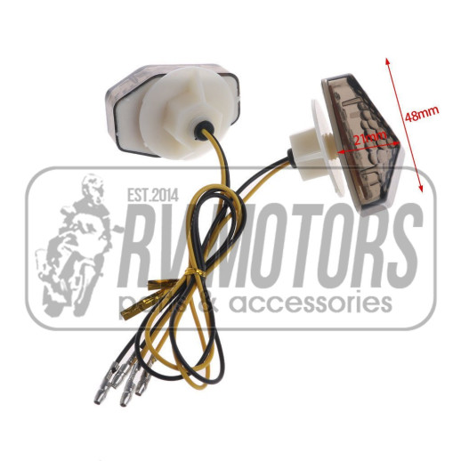 Світлодіодні повороти в пластик 15 діодів тоновані