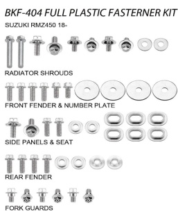 Комплект болтов пластика SUZUKI RMZ 450 '18-20 ACCEL BKF-404