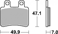 Тормозные колодки SBS 167CT (FA350)