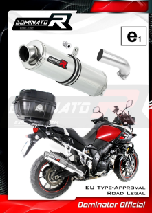 Прямоток DOMINATOR SUZUKI DL 1000 V-STROM 2014 - 2016 круглый