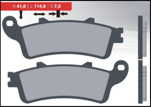 Тормозные колодки BRENTA FT 3023 B (FA261 / FA281)