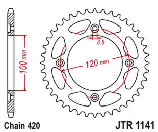 Приводная звезда BETA 50 RR ENDURO / ENDURO RACING / ENDURO SPORT '18-'19 JT JTR1141.50