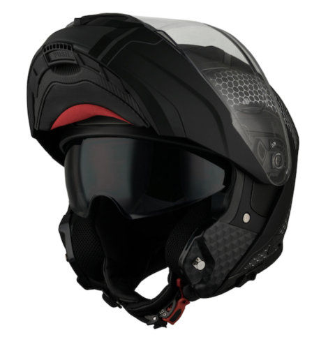 Шлем модуляр Vemar Sharki Hive Black. Размер M.