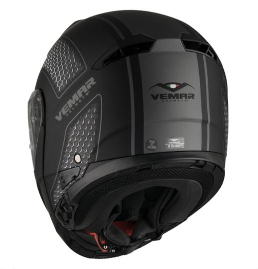 Шолом модуляр Vemar Sharki Hive Black. Розмір M.