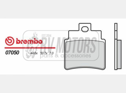 Тормозные колодки BREMBO BRM 07050