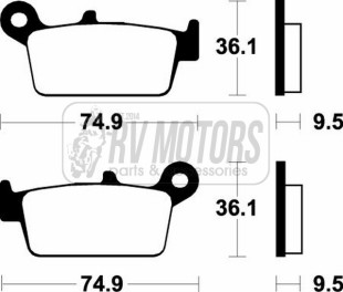 Тормозные колодки SBS 604RSI