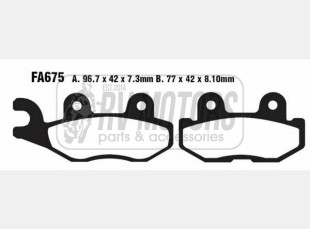 Тормозные колодки EBC FA675R