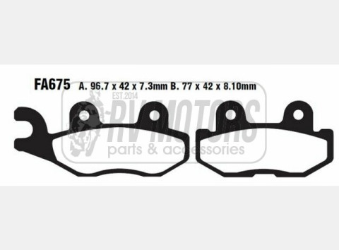 Тормозные колодки EBC FA675R