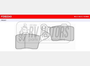 Тормозные колодки FERODO FDB2243SG