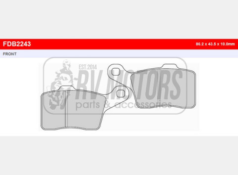 Тормозные колодки FERODO FDB2243SG