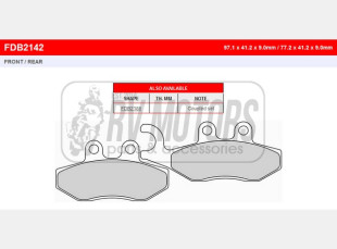 Тормозные колодки FERODO FDB2142AG