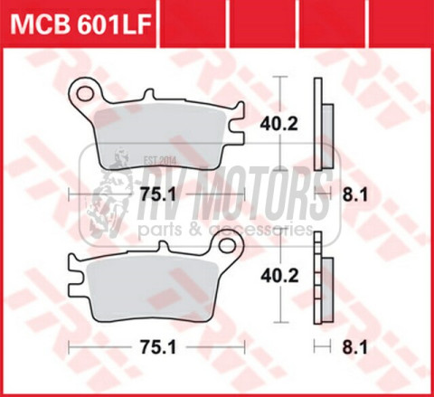Тормозные колодки TRW LUCAS MCB601