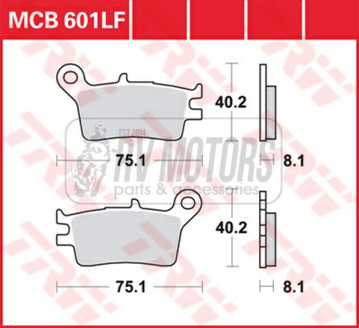 Гальмівні колодки TRW LUCAS MCB601