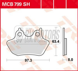 Тормозные колодки TRW LUCAS MCB799SH