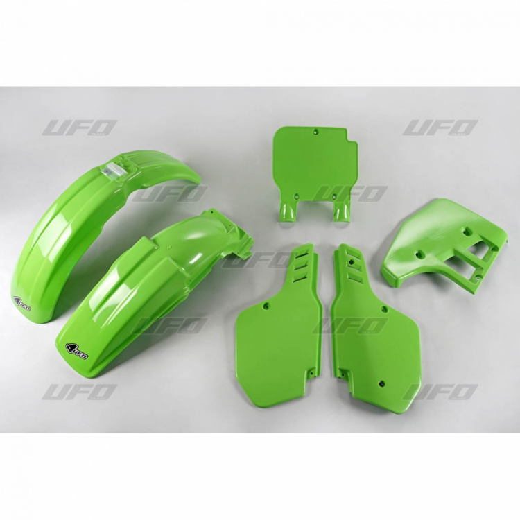 Комплект пластика UFO KAWASAKI KX 125 '89 (зелёный) (KA197E026) KAKIT197026