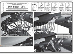 Крепления кофра KAPPA (без площадки) Yamaha BWS 50 (05-15) MBK booster 50 (05-14) KR3560
