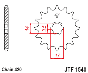 Приводная звезда JT JTF1540.14 (PBR 504)