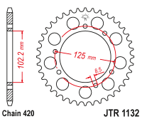 Приводная звезда JT JTR1132.53 (PBR 4406)