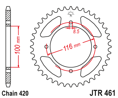Привідна зірка JT JTR461.50 (PBR 467)