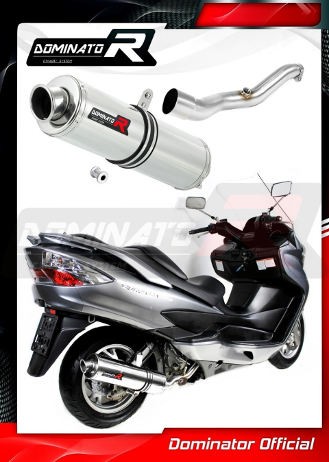 Прямоток DOMINATOR SUZUKI BURGMAN 400 2007 - 2016 круглый