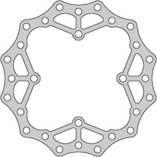 Тормозной диск задний  KAWASAKI KX 125 '03-08, KX 250 '03-18, 21, KX 450 '06-18, 21, KLX 450 '07-21, KXE 450'10-20, RMZ 250 '04-06, WAVE ULTRA LIGHT (240X115X4MM) (4X1,5MM) (NG799X)   DELTA BRAKING  ONL_DBD015D