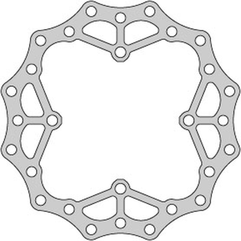 Тормозной диск задний  KAWASAKI KX 125 '03-08, KX 250 '03-18, 21, KX 450 '06-18, 21, KLX 450 '07-21, KXE 450'10-20, RMZ 250 '04-06, WAVE ULTRA LIGHT (240X115X4MM) (4X1,5MM) (NG799X)   DELTA BRAKING  ONL_DBD015D