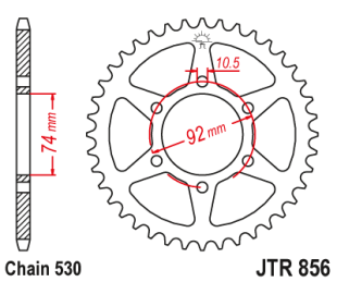 Приводная звезда JR 852.45 (JTR 856.45)