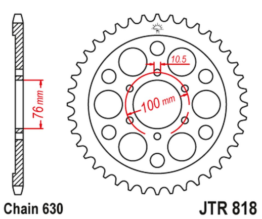 Приводная звезда SUZUKI GS 750 '80-81 JT JTR818.40