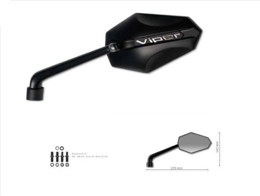 Дзеркало VIPER FAR 7205 ліве