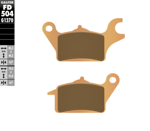 Тормозные колодки GALFER FD504G1370 (FA691)